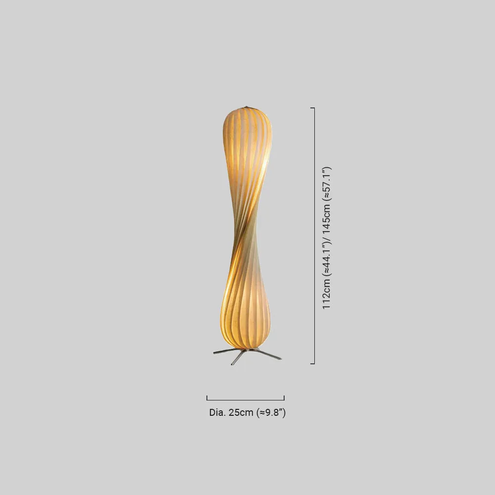 Art Deco Stehlampe LED Unregelmäßig Holz Wohnzimmer