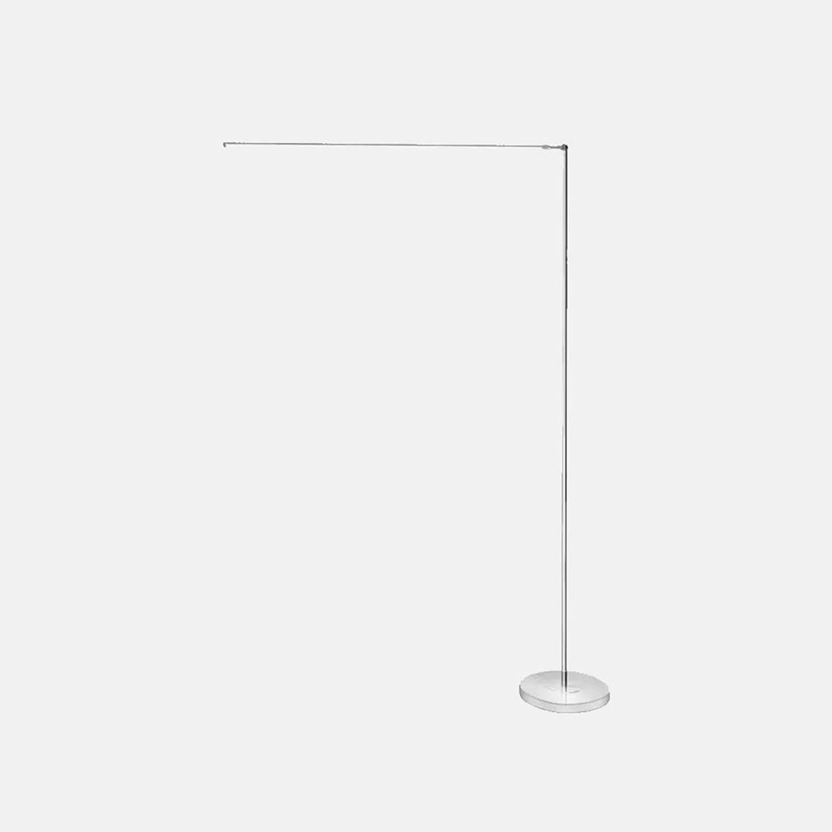 Minimalistisch Stehleuchte LED Linear Silber Metall Wohnzimmer