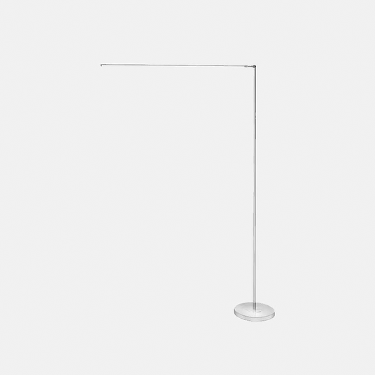 Minimalistisch Stehleuchte LED Linear Silber Metall Wohnzimmer