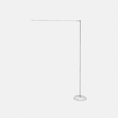 Minimalistisch Stehleuchte LED Linear Silber Metall Wohnzimmer