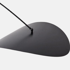 Nordic Stehlampe LED Linear Schwarz Metall Wohnzimmer