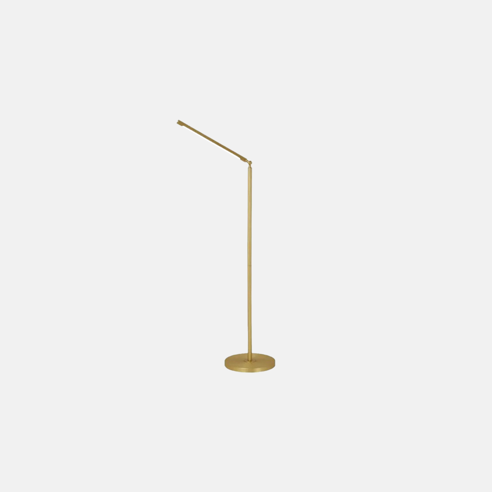 Moderne Stehleuchte Gold Metall Linear Wohnzimmer