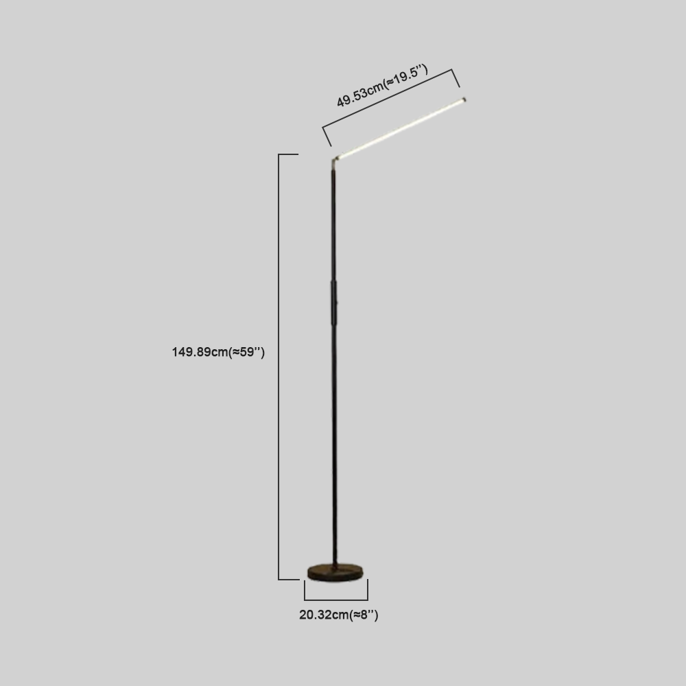 Modern Stehlampe LED Linear Metall Schlafzimmer