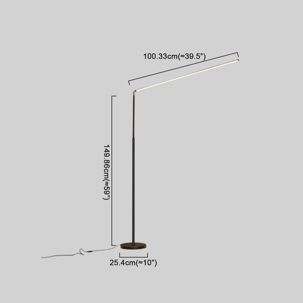 Modern Stehlampe LED Linear Metall Schlafzimmer