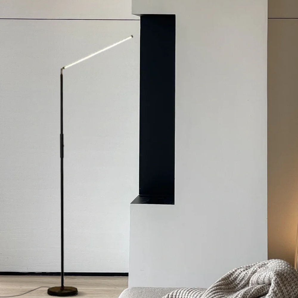 Modern Stehlampe LED Linear Metall Schlafzimmer