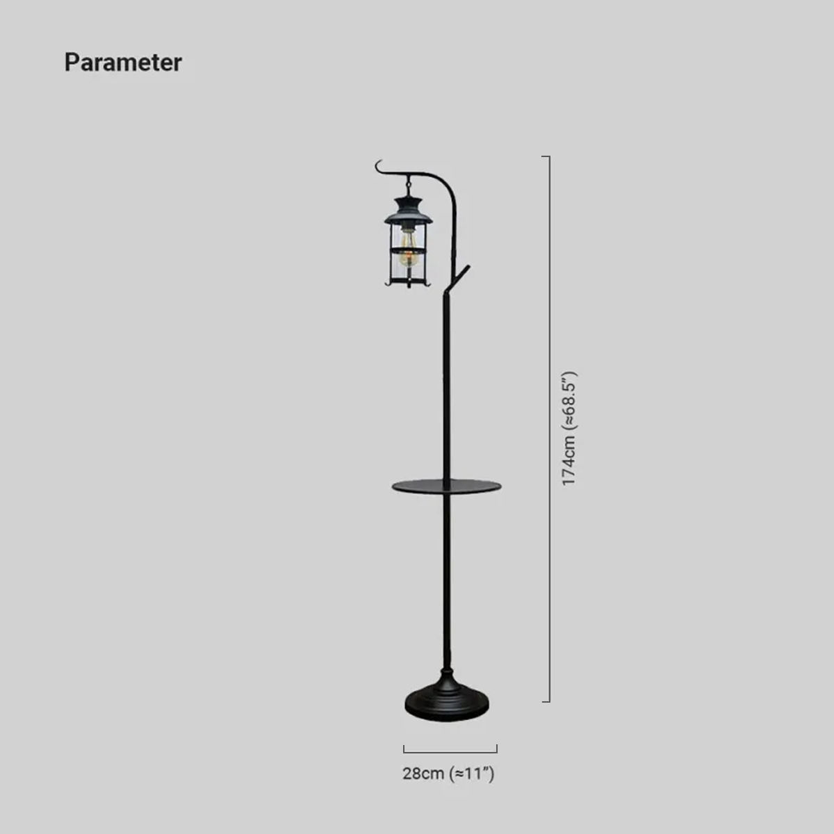 Schwarz Stehlampe geeignet für Wohnzimmer