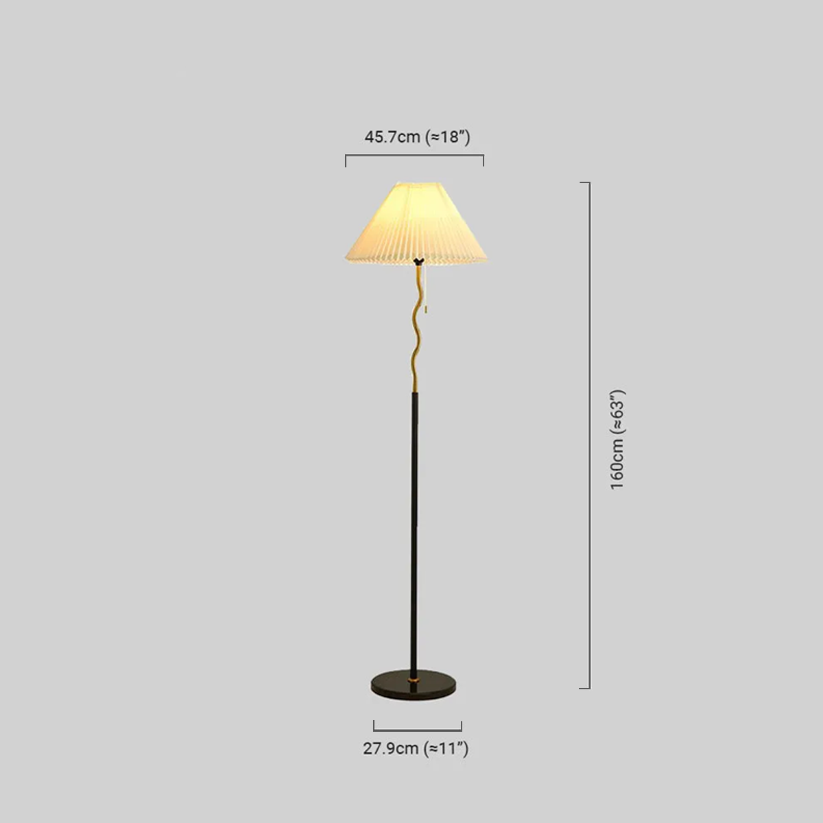 Minimalistisch Stehlampe LED Kappenförmig Beige Metall /Stoff Wohnzimmer