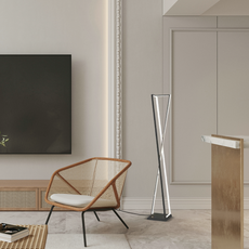 Modern Stehleuchte LED Linear Schwarz Metall 