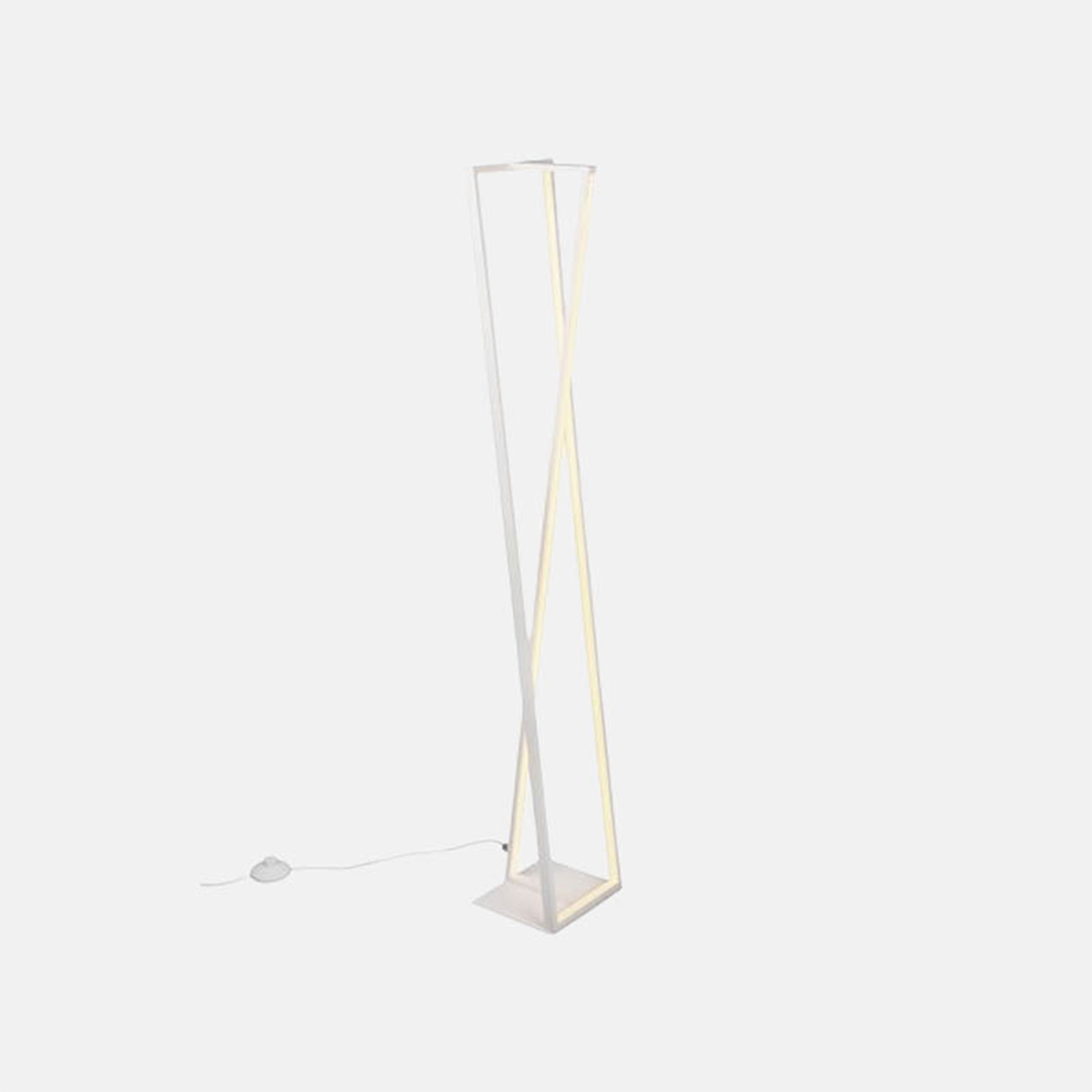 Modern Stehleuchte LED Linear Schwarz/Weiß Metall Schlafzimmer