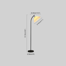 Nordic Stehlampe LED Kappenförmig  Metall Schlafzimmer