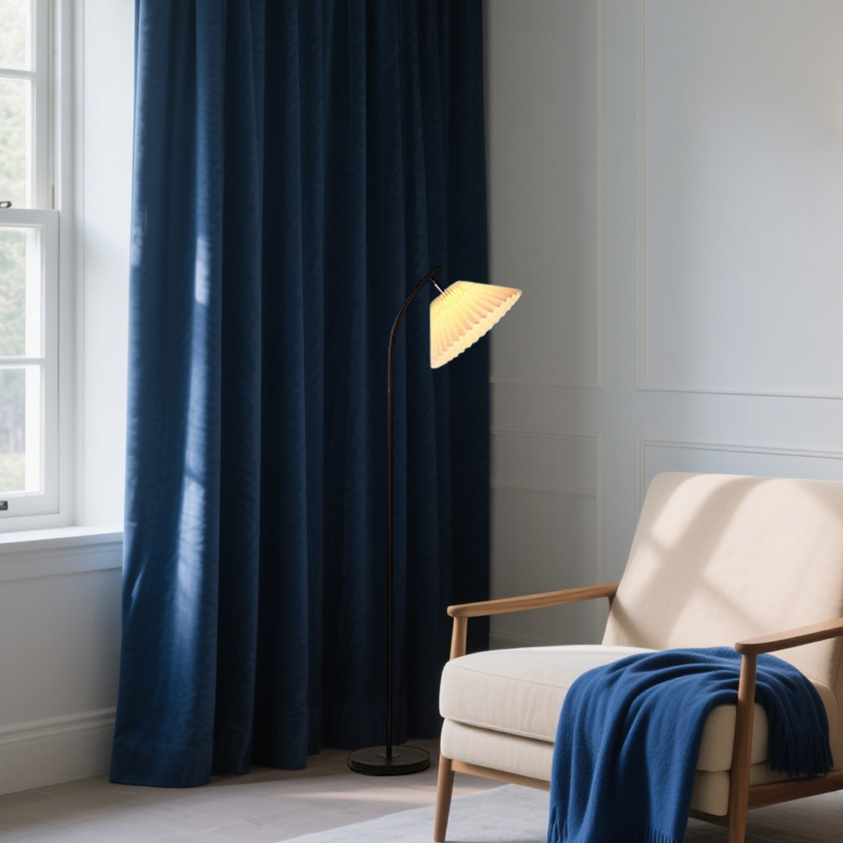 Nordic Stehlampe LED Kappenförmig  Metall Schlafzimmer