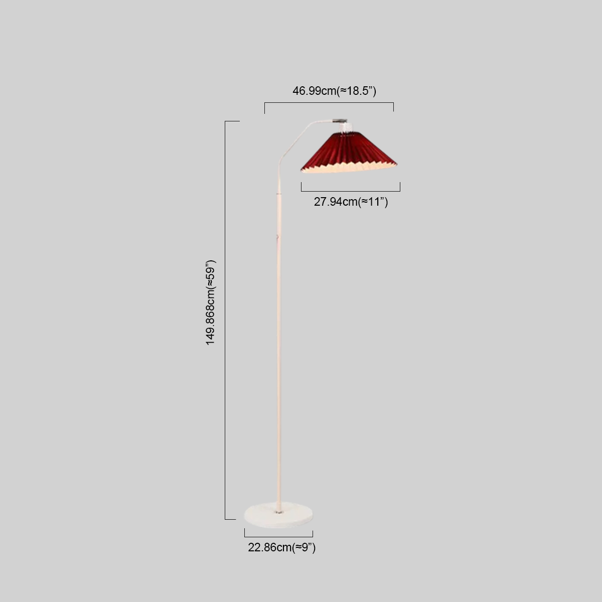 Minimalistisch Stehleuchte LED Kappenförmig Metall Wohnzimmer