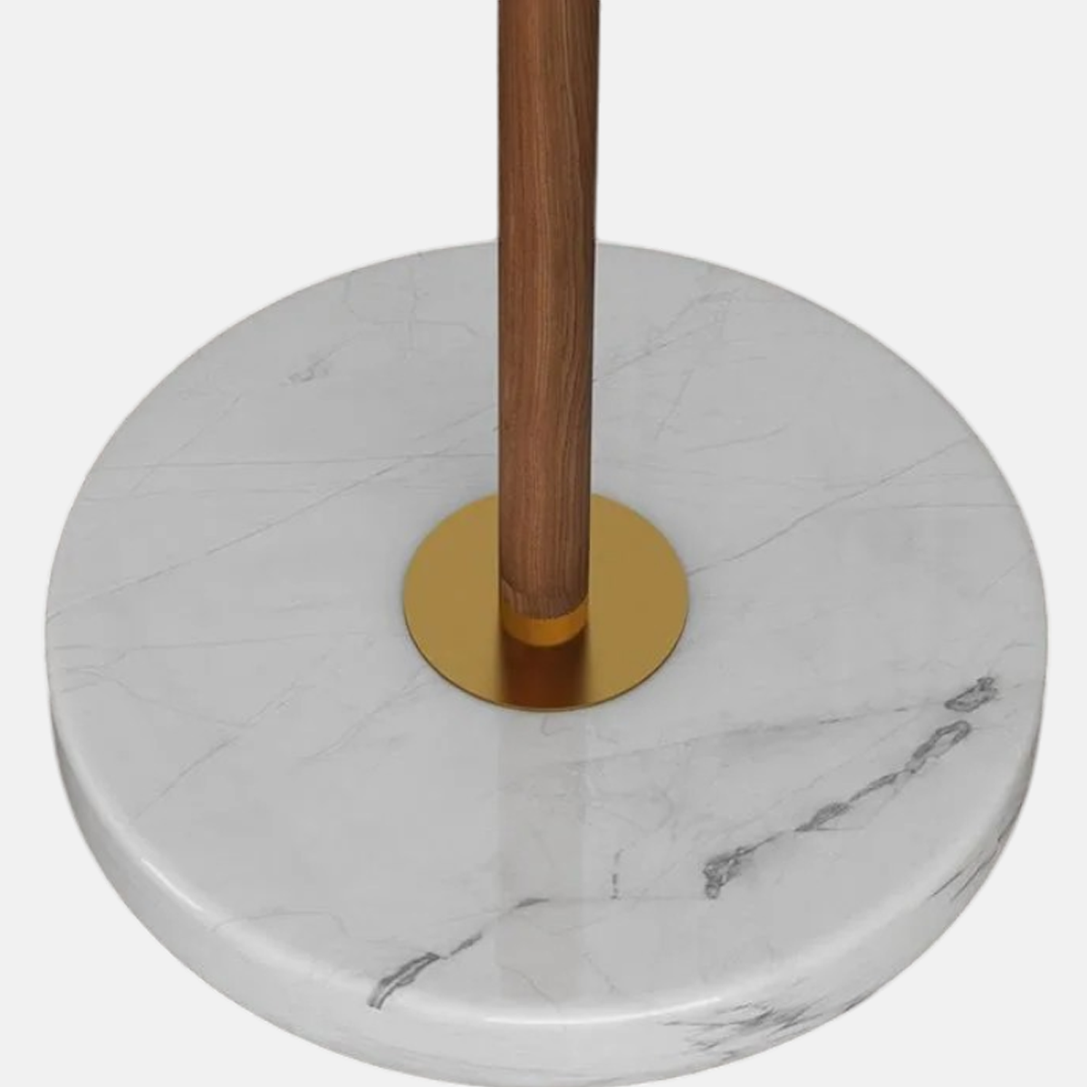 Minimalistisch Stehleuchte LED Kappenförmig Weiß Metall  Wohnzimmer