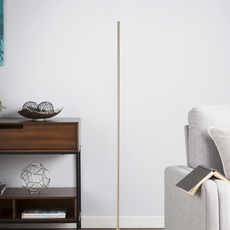 Moderne Stehleuchte Schwarz Metall Acryl Linear Wohnzimmer