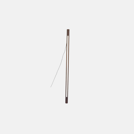 Minimalistisch Stehlampe LED  Linear Holz Wohnzimmer 