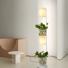 Moderne Stehleuchte Schwarz Metall Zylindrisch Wohnzimmer