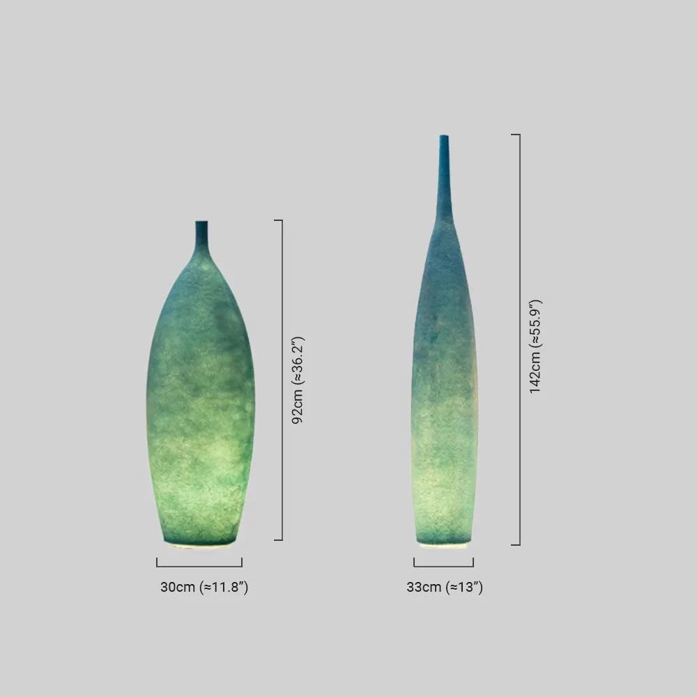 Art Deco Stehleuchte LED  Flaschenförmig Resin  4 Farben Wohnzimmer