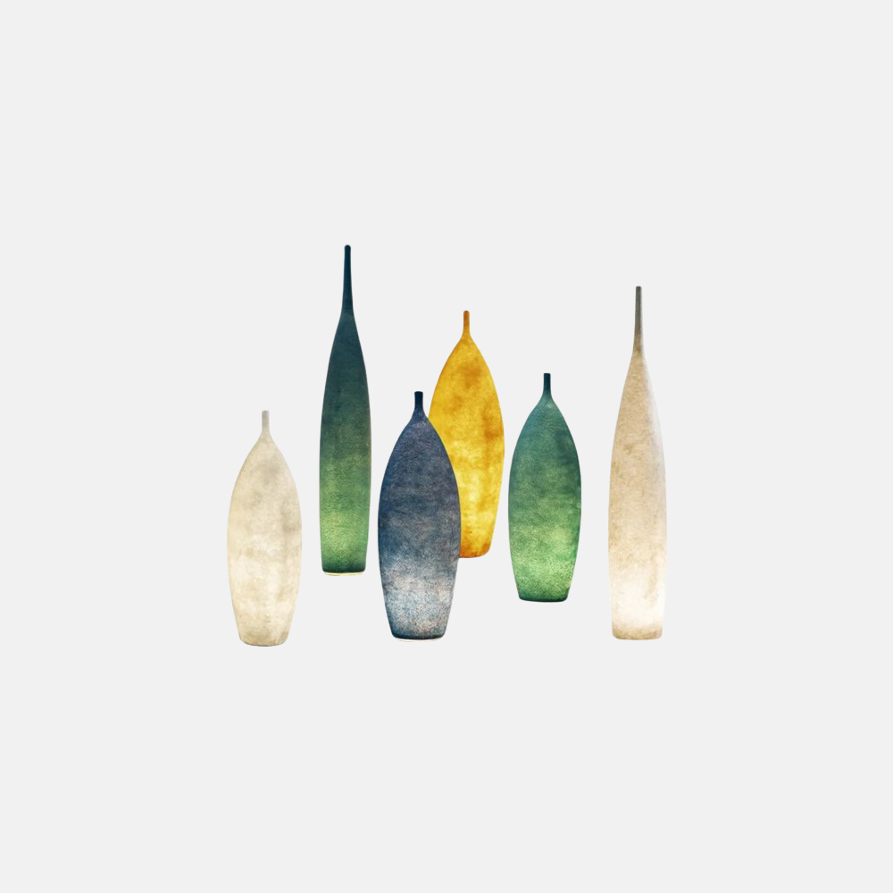 Art Deco Stehleuchte LED  Flaschenförmig Resin  4 Farben Wohnzimmer