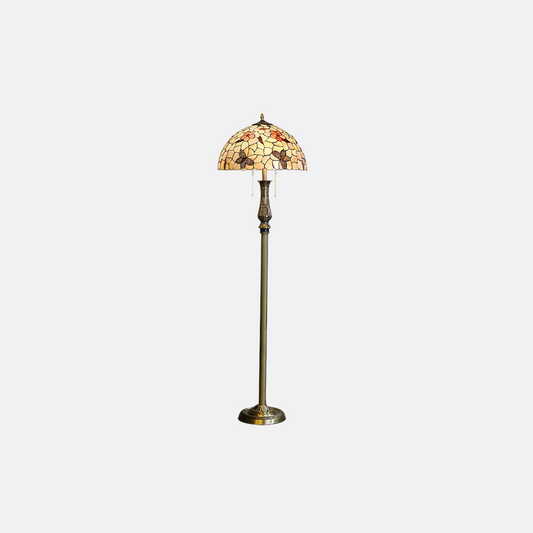 Vintage Stehleuchte LED Metall/Glas Wohn/Schlafzimmer