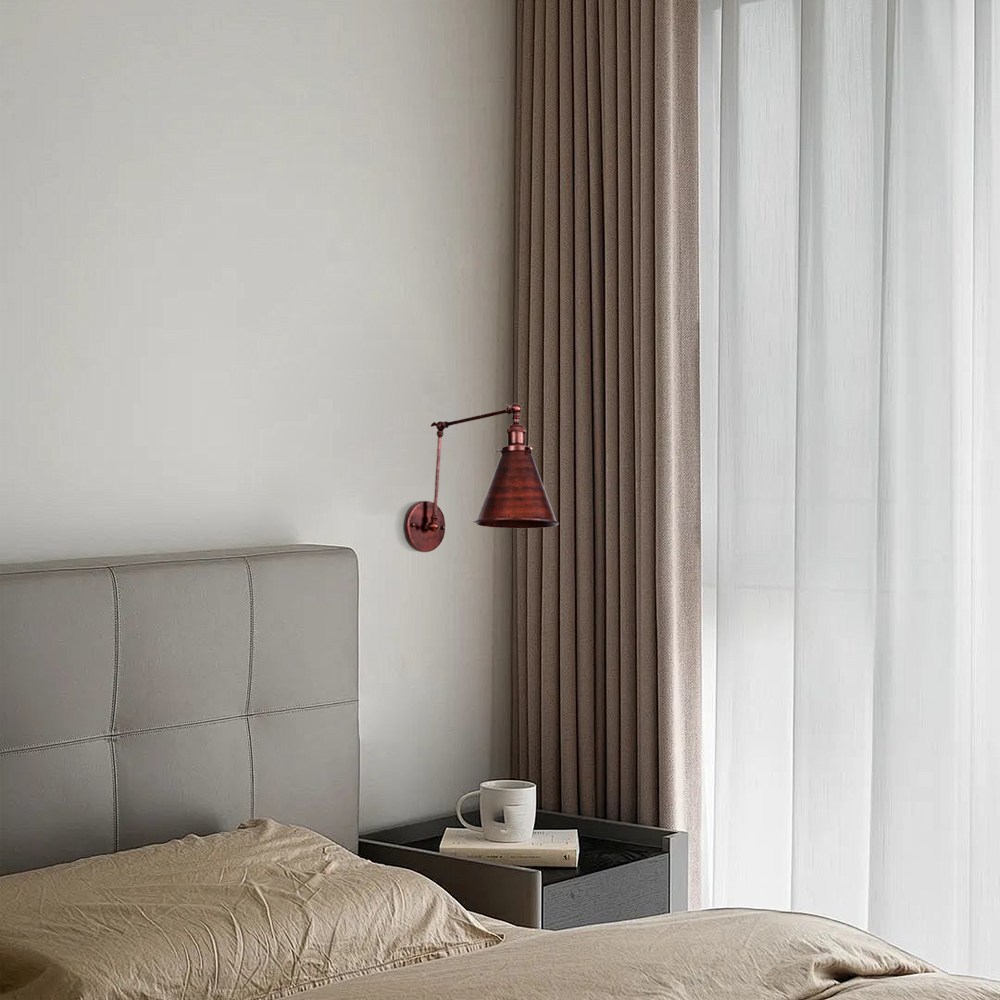 Industriell Wandlampe LED Kuppel Wohnzimmer