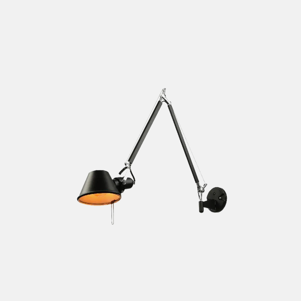 Modern Wandlampe Metall Schwarz Wohnzimmer