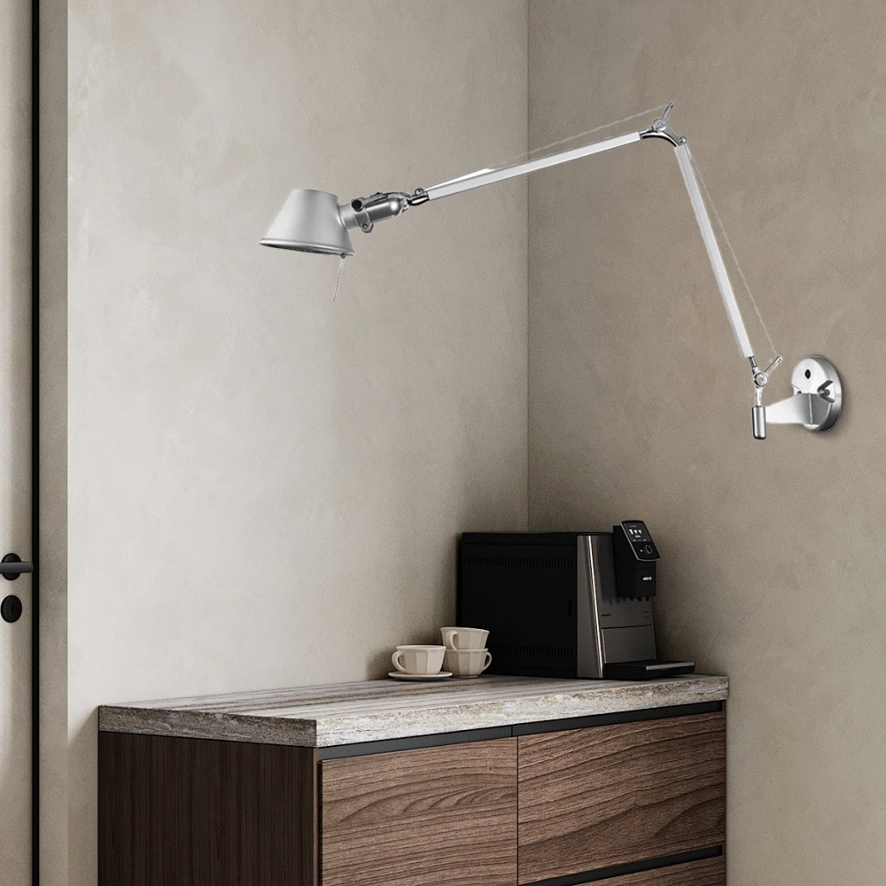 Modern Wandlampe Metall Schwarz Wohnzimmer