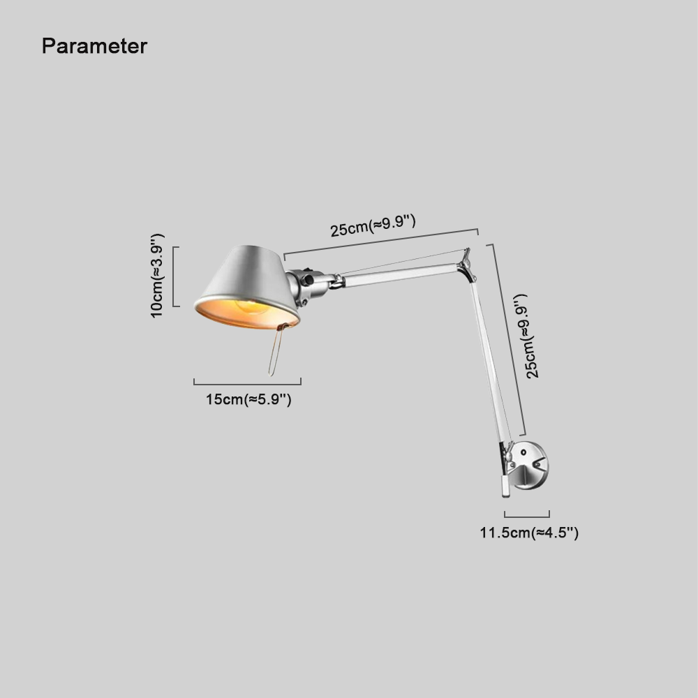 Modern Wandlampe Metall Schwarz Wohnzimmer