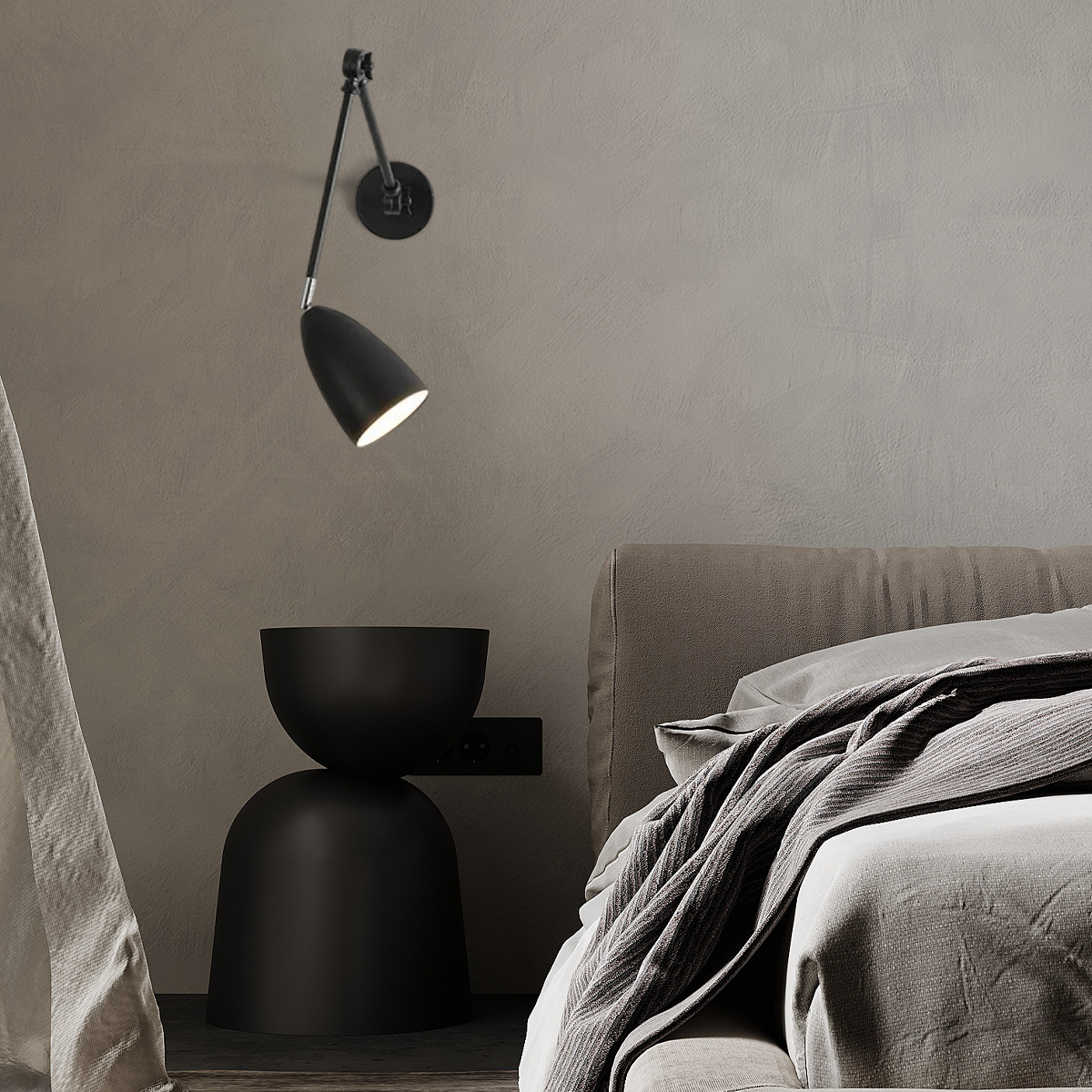 Modern Wandlampe LED  Verstellbare Metall Schwarz Wohnzimmer
