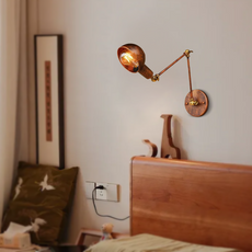 Modern Wandlampe Metall Rust Wohnzimmer