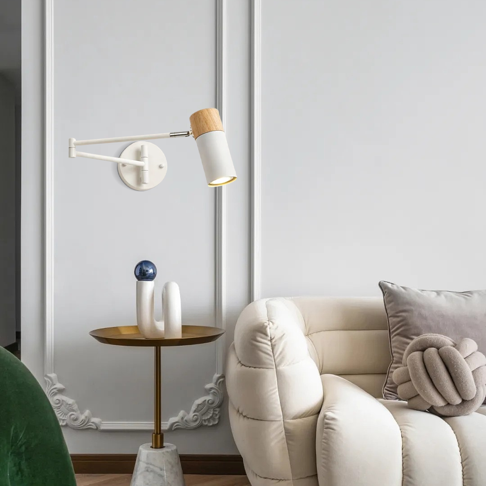 Modern Wandlampe LED Metall Zylindrisch Weiß Wohn/Schlafzimmer