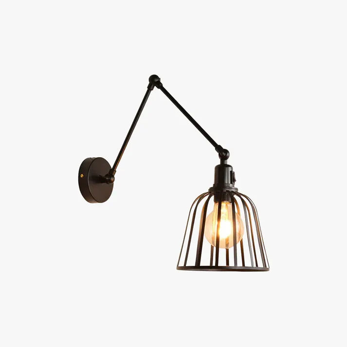 Industriell Metall Laterne Schwarz Wandlampe Esszimmer