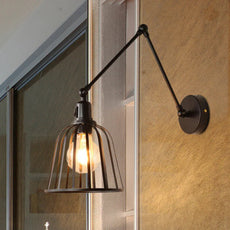 Industriell Metall Laterne Schwarz Wandlampe Esszimmer