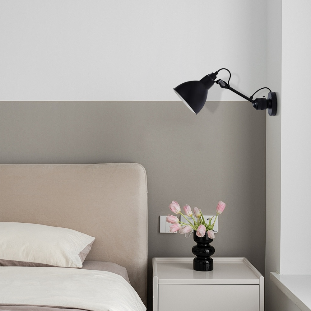 Modern Wandleuchte LED Kappenförmig Metall Schwarz Wohnzimmer