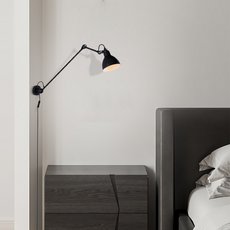 Modern Wandleuchte LED Kappenförmig Metall Schwarz Wohnzimmer
