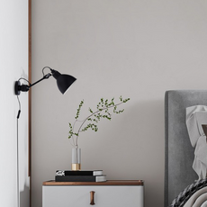 Modern Wandleuchte LED Kappenförmig Metall Schwarz Wohnzimmer