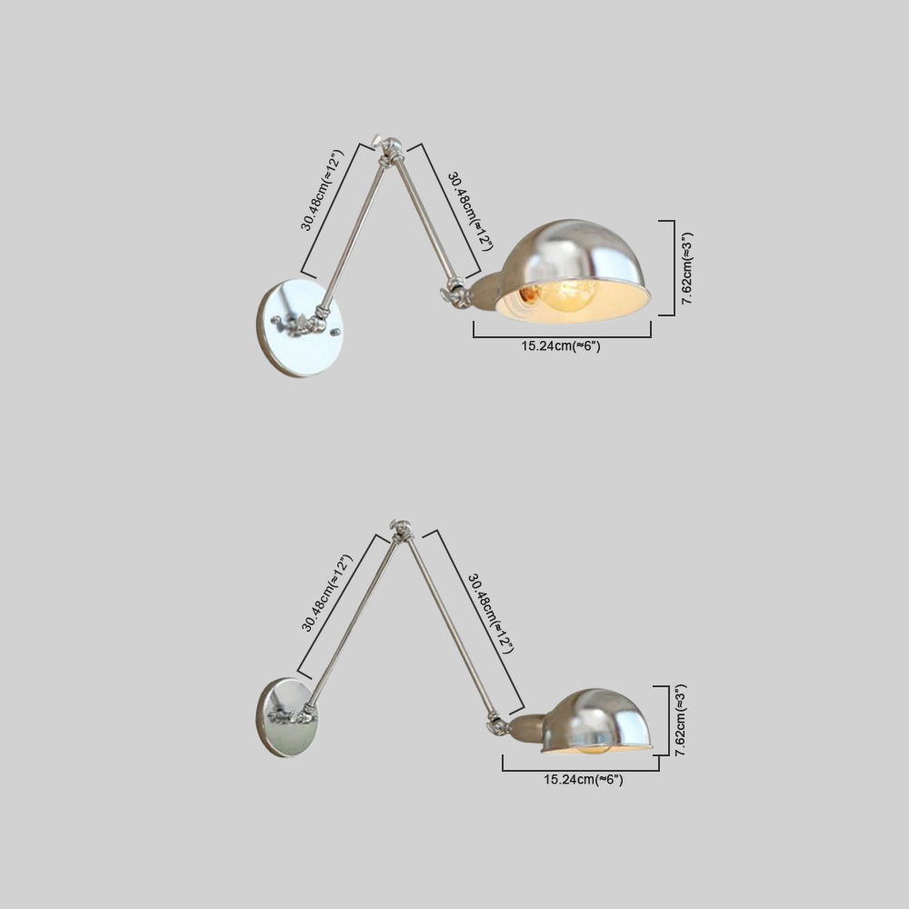 Minimalistisch Wandleuchte LED Linear Chrom Metall Wohnzimmer