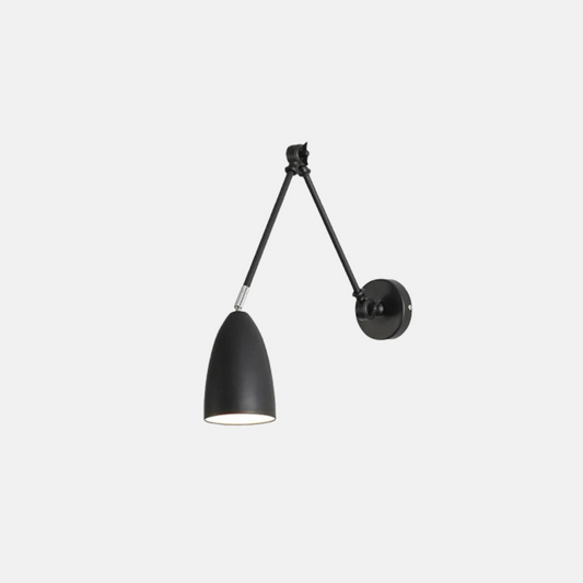  Industriestil Wandleuchte LED Verstellbar Metall Schwarz Wohnzimmer