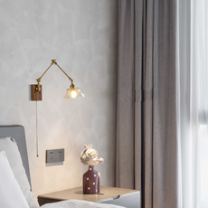 Vintage Wandlampe LED Geometrisch Gold Metall Wohnzimmer