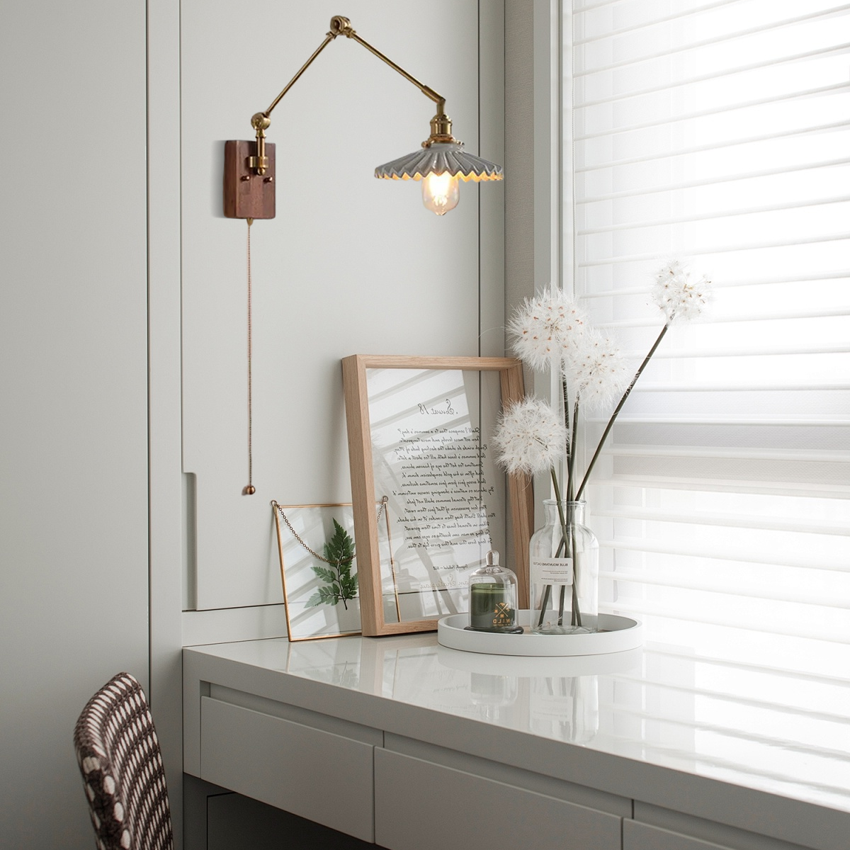 Vintage Wandlampe LED Geometrisch Gold Metall Wohnzimmer