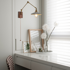 Vintage Wandlampe LED Geometrisch Gold Metall Wohnzimmer