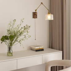 Vintage Wandlampe LED Geometrisch Gold Metall Wohnzimmer