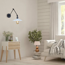 Industriell Wandlampe Metall Schwarz Badezimmer