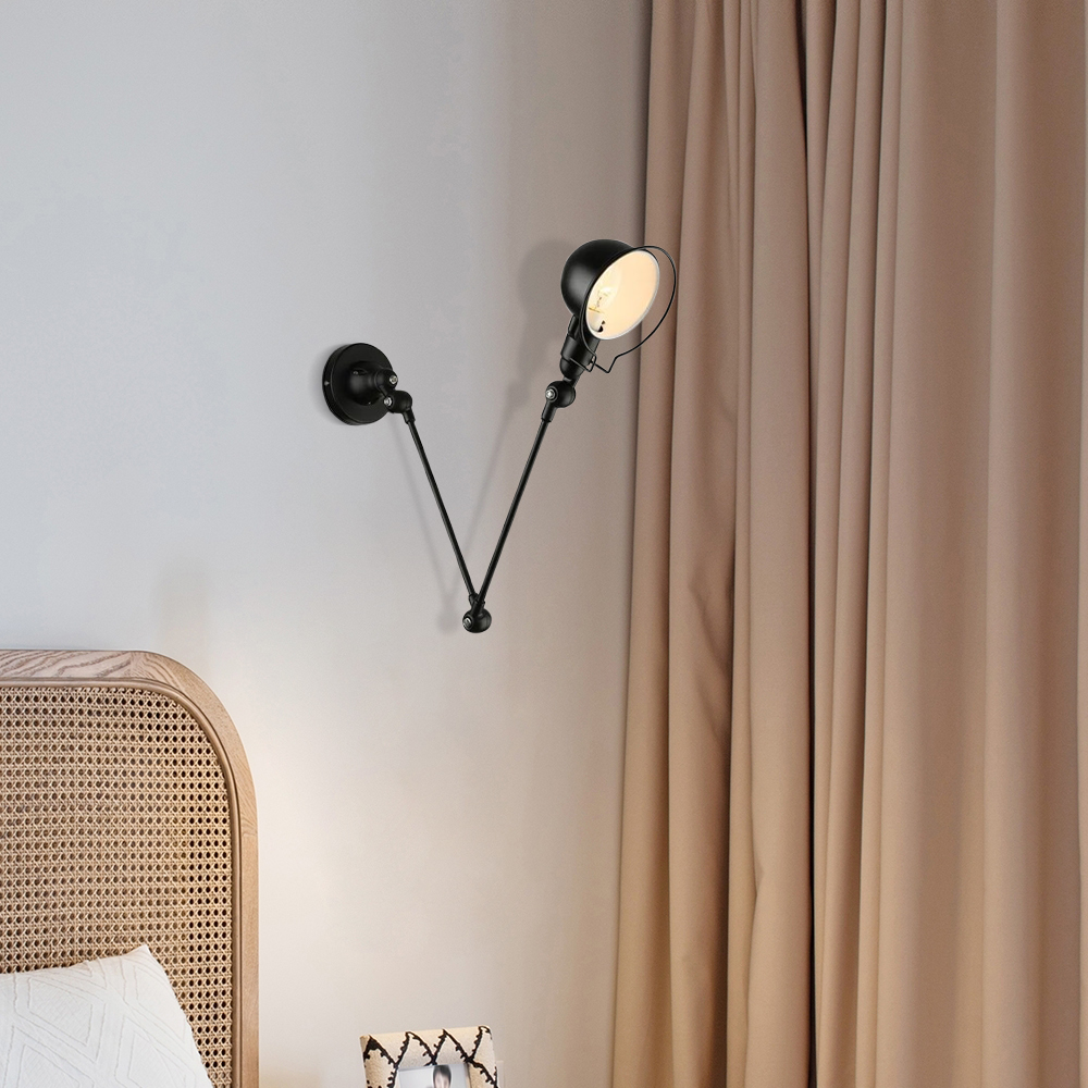 Modern Wandleuchte LED Bowl Schwarz Metall Wohnzimmer