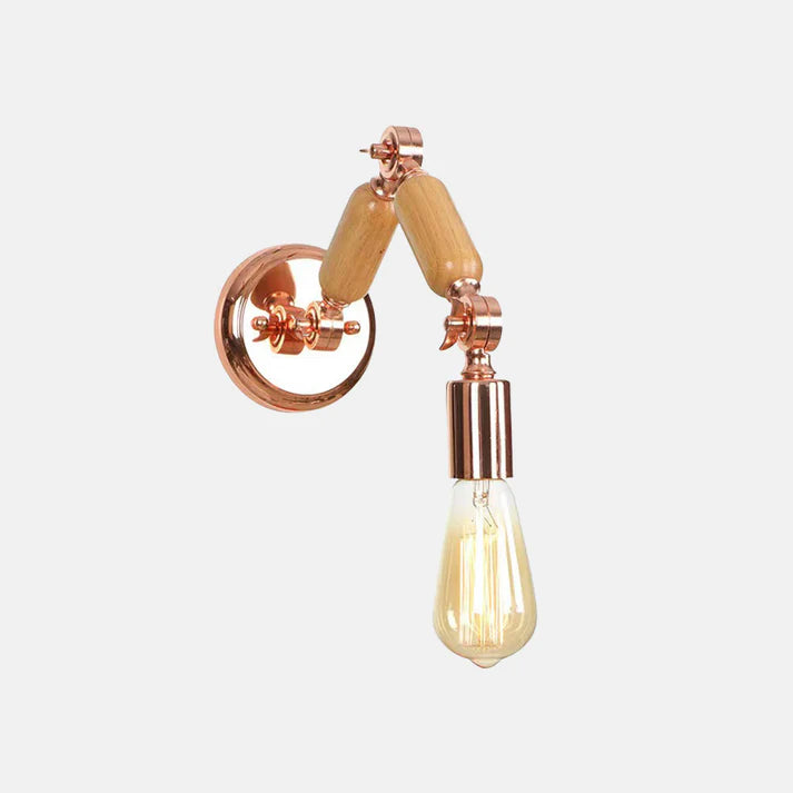 Modern  Wandleuchte Metall Rosegold Schlafzimmer