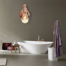 Modern  Wandleuchte Metall Rosegold Schlafzimmer