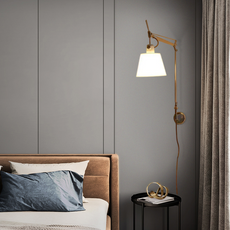 Modern Wandlampe LED Kuppel Silber Metall Wohnzimmer
