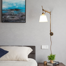 Modern Wandlampe LED Kuppel Silber Metall Wohnzimmer