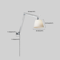 Modern Wandlampe LED Kuppel Silber Metall Wohnzimmer