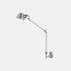 Modern Wandlampe Metall Silber Wohnzimmer
