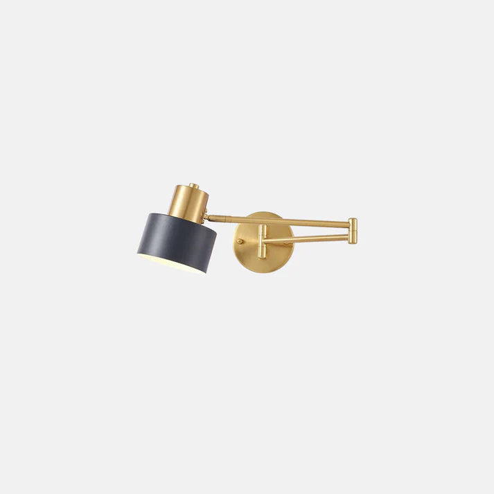 Modern Metall Zylindrisch Gold Wandlampe Wohnzimmer